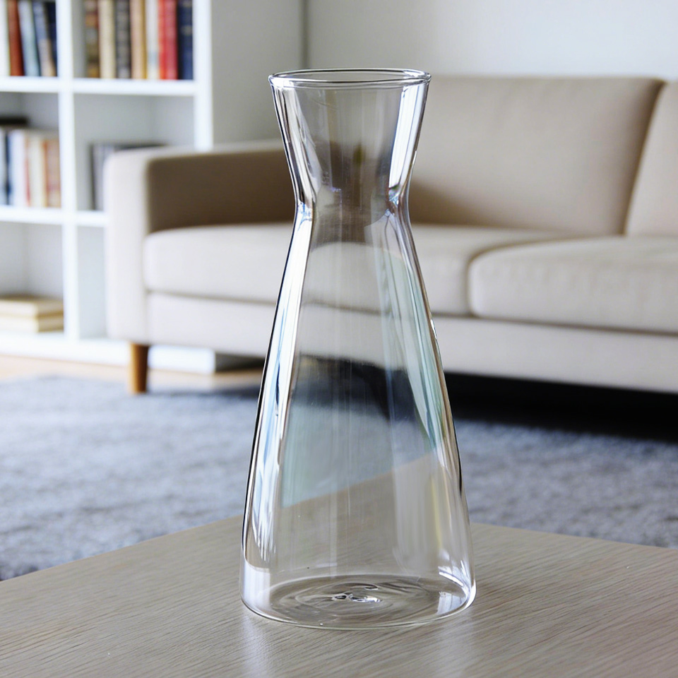 Hand Made High Borosilicate Glass Water Coffee Jug Kettle Bottle