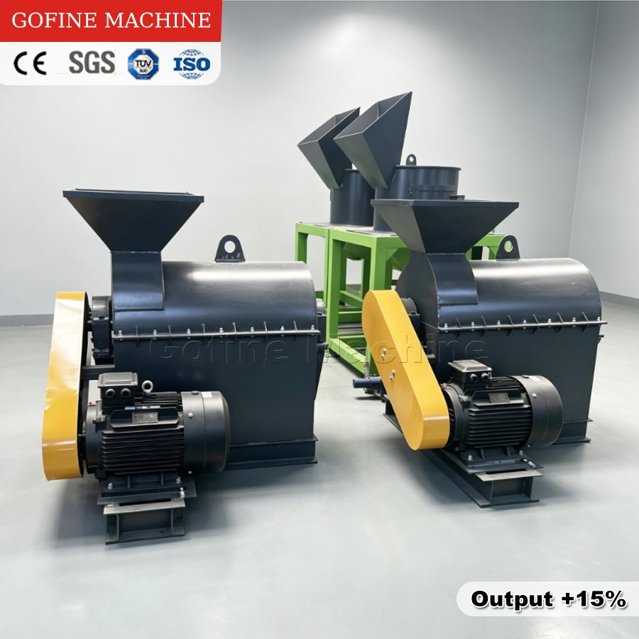 High Moisture Compost Shredder Semi-Wet Material Crusher for Organic Fertilizer