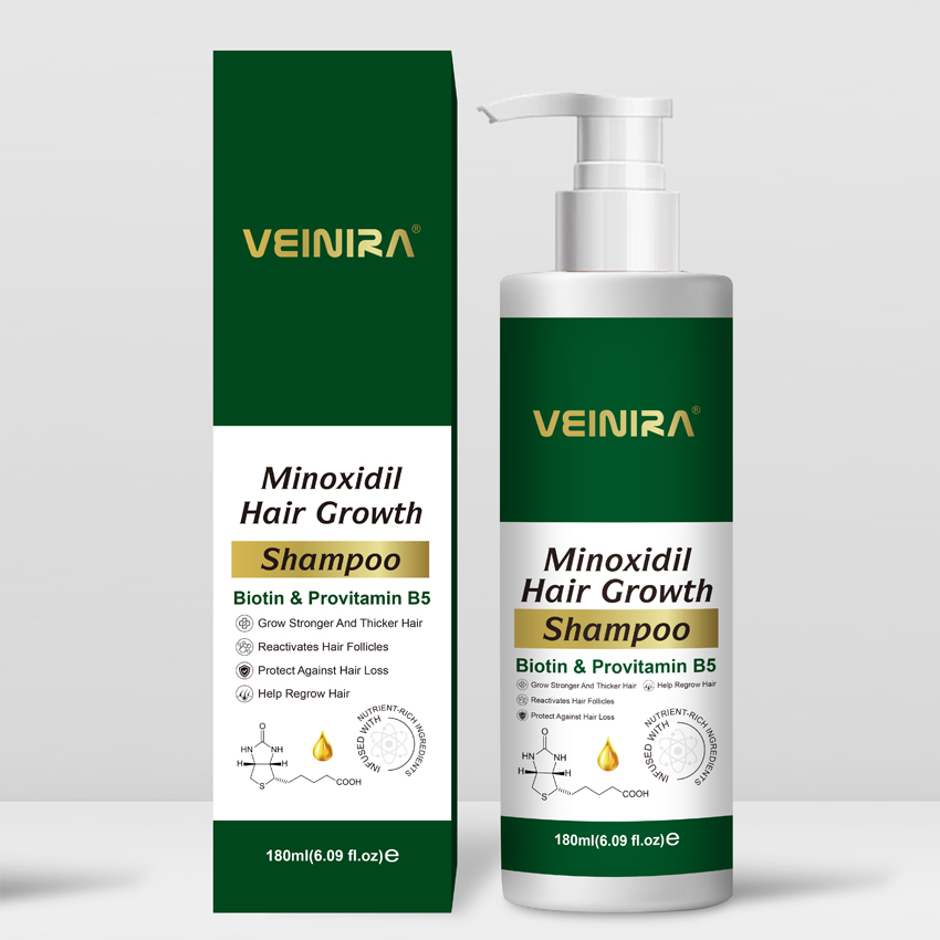 Hair Growth Shampoo 5% Minoxidil with Biotin and Vitamin B5 Thickening Anti Hair Lose Shampoo