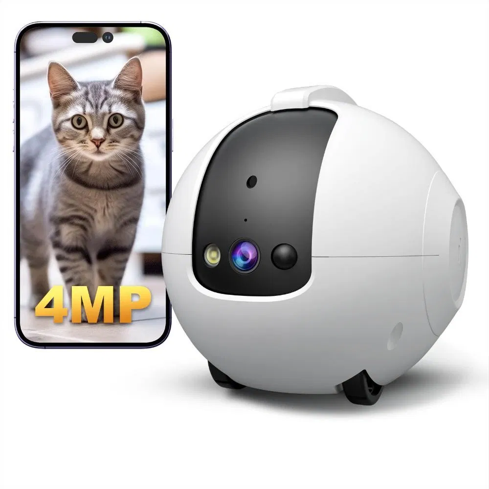 Best-Selling Smart Pet Companion Robot with 2K HD Camera, Automatic Charging, Remote APP Control, Full-Home Interaction, and Exercise Toy
