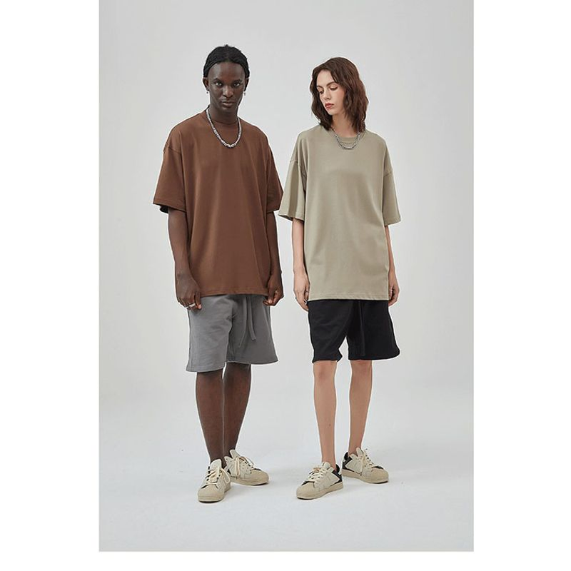 230 GSM Oversized 100% Cotton DTG Screen Printing Logo Boxy Fit T-Shirt