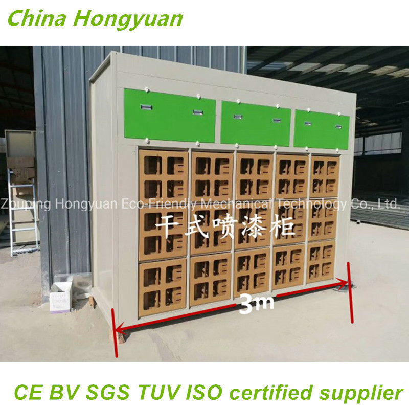 Hongyuan Dry Filter Cardboard Paint Spray Booth with 3m Wide