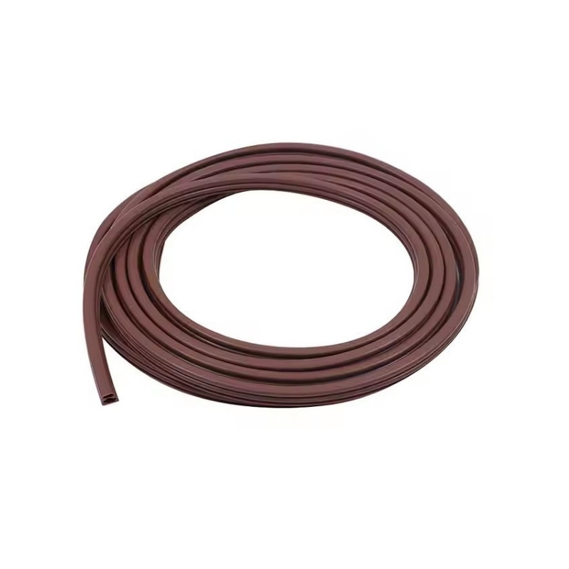 Self Adhesive D-Shaped EPDM Silicone Rubber Wooden Door and Window Frame Weather Sealing Silicone Strip with Adhesive