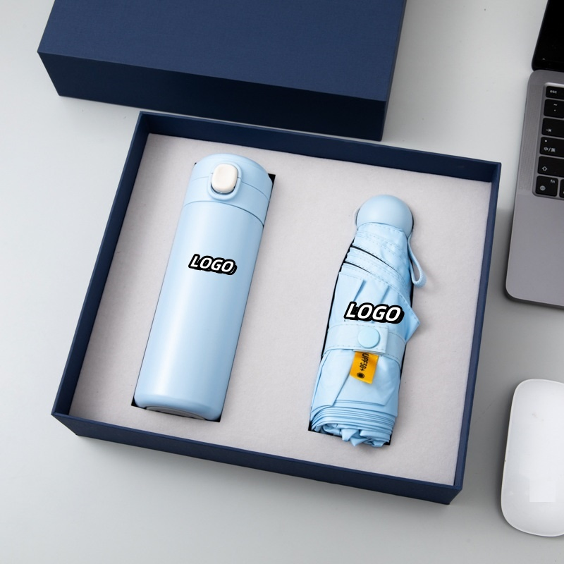 Wholesale Insulated Cup Umbrella Company Customized Logo Business Gift Box Gift Set