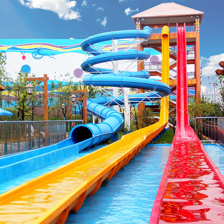Fiberglass Water Slide for Camping Ground Swimming Pool Recreation Area
