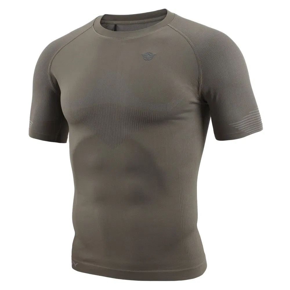Esdy Green Esdy Tactical Short Sleeve Breathable Summer Seamless T-Shirts