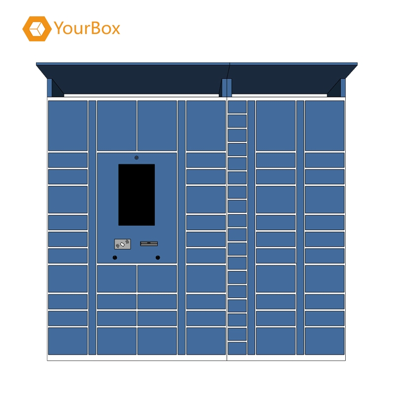 Smart Express Lockers Cabinet, Station Delivery and Pick-up Lockers Cabinet, Outdoor Wechat Qr Code Self-Service Storage Lockers Cabinet