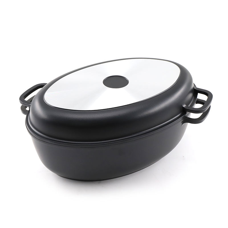Big Capacity Pan Die Casting Aluminum Roaster Fish or Chicken Oven