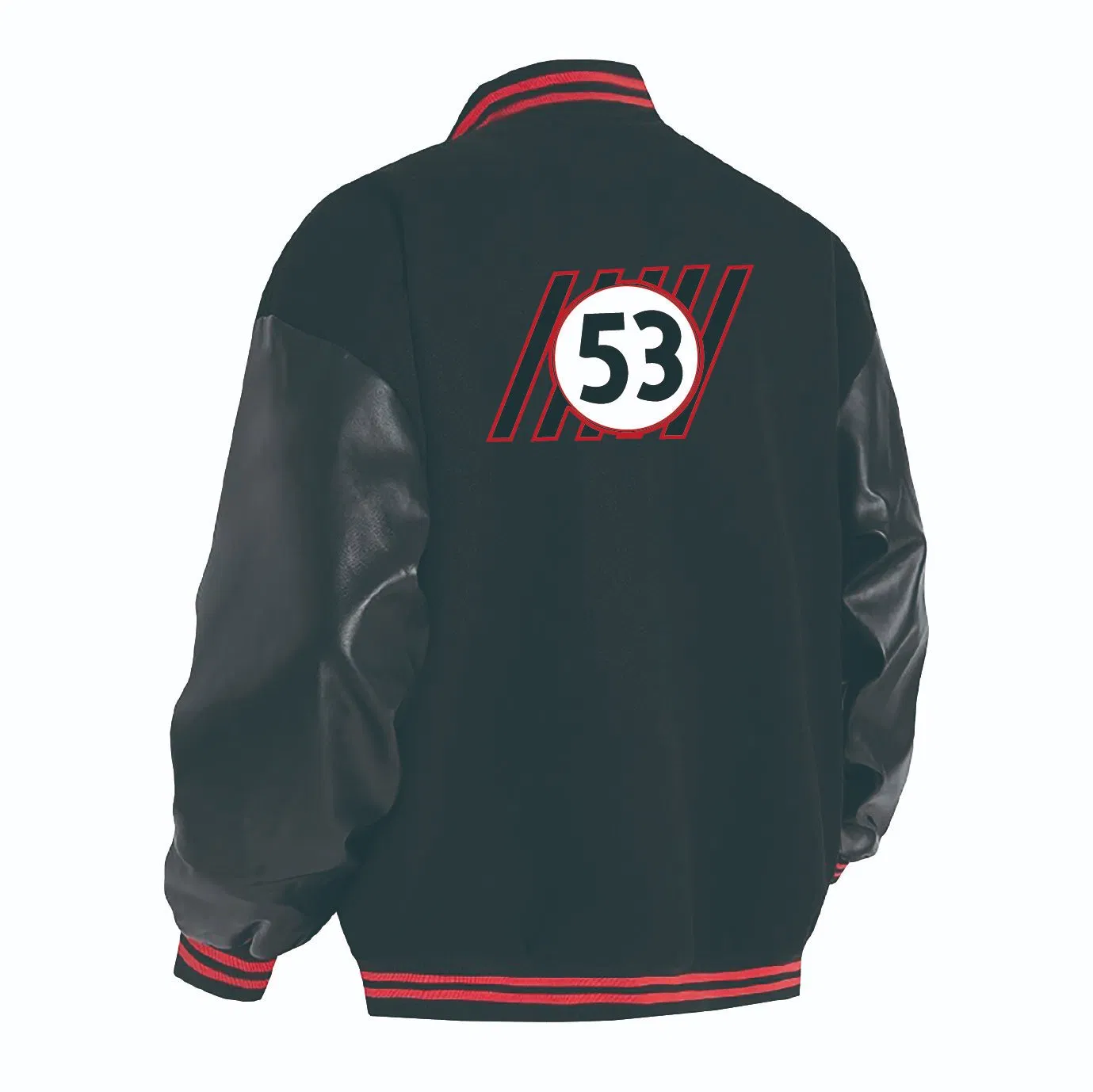 Custom Fashion Design Multiple Embroidered Logos Baseball Bomber Varsity Jacket Men