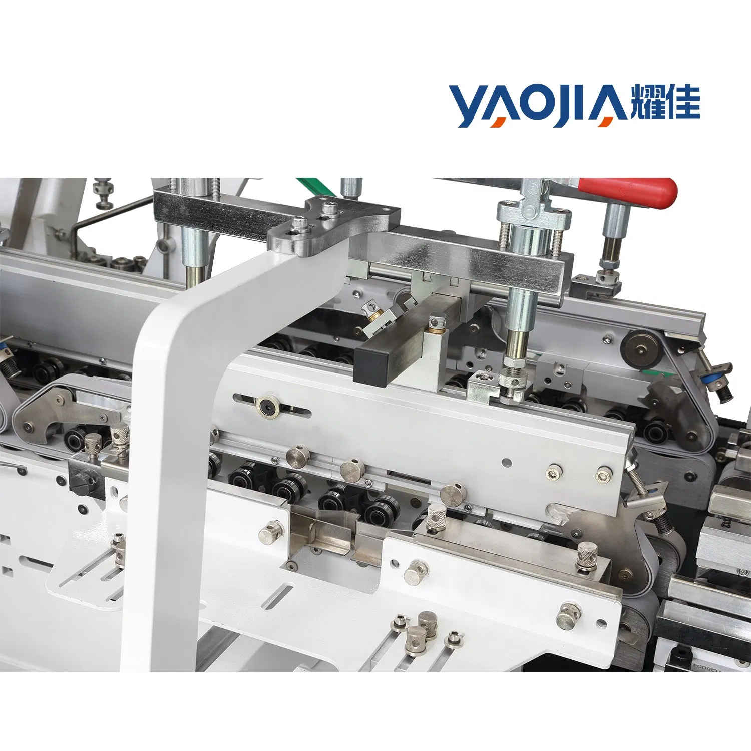 Pallets Carton Folder Gluer Yaojia Paper Cake Box Making Machine