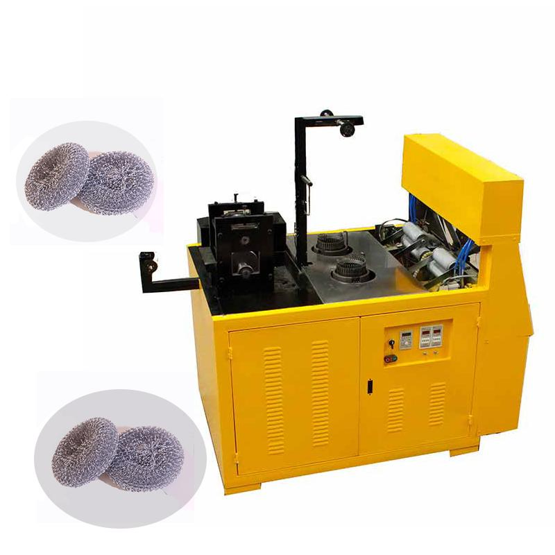 Wire Mesh Knitting Weaving Scourer Machine with Automatic Roll and Cutting