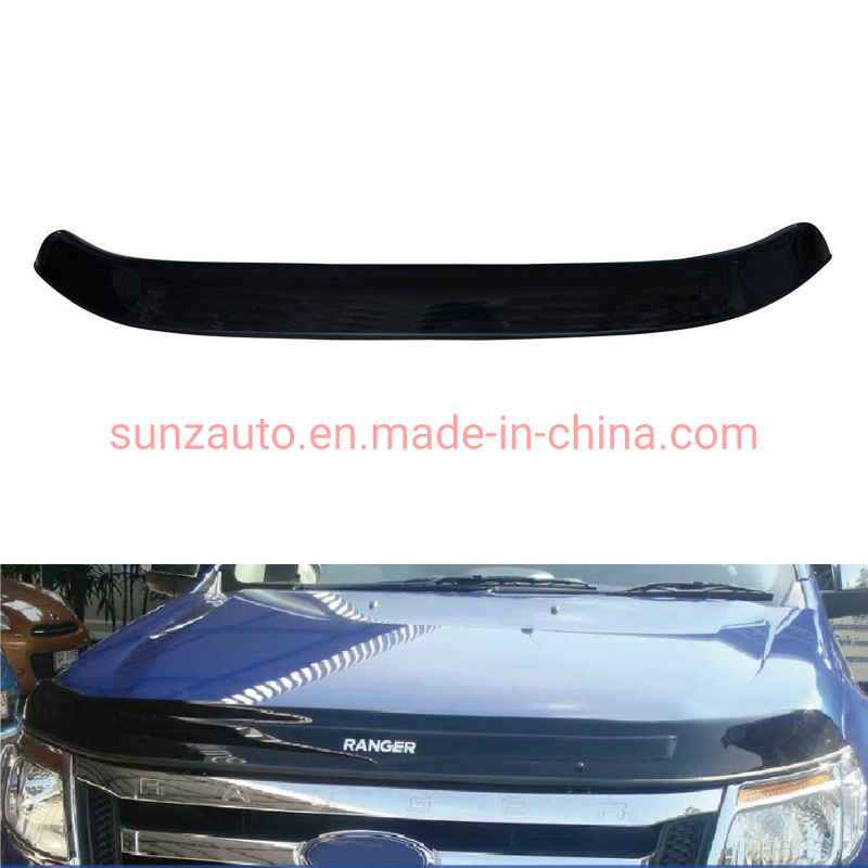Ycsunz Accessories Bonnet Guard ABS Black Bonnet Protector for 2012-2014 Ranger T6