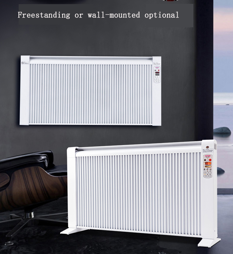 2000W Electric Slim Wall Mounted Convector Panel Heater Aluminum Panel Thin Heater for Hotel