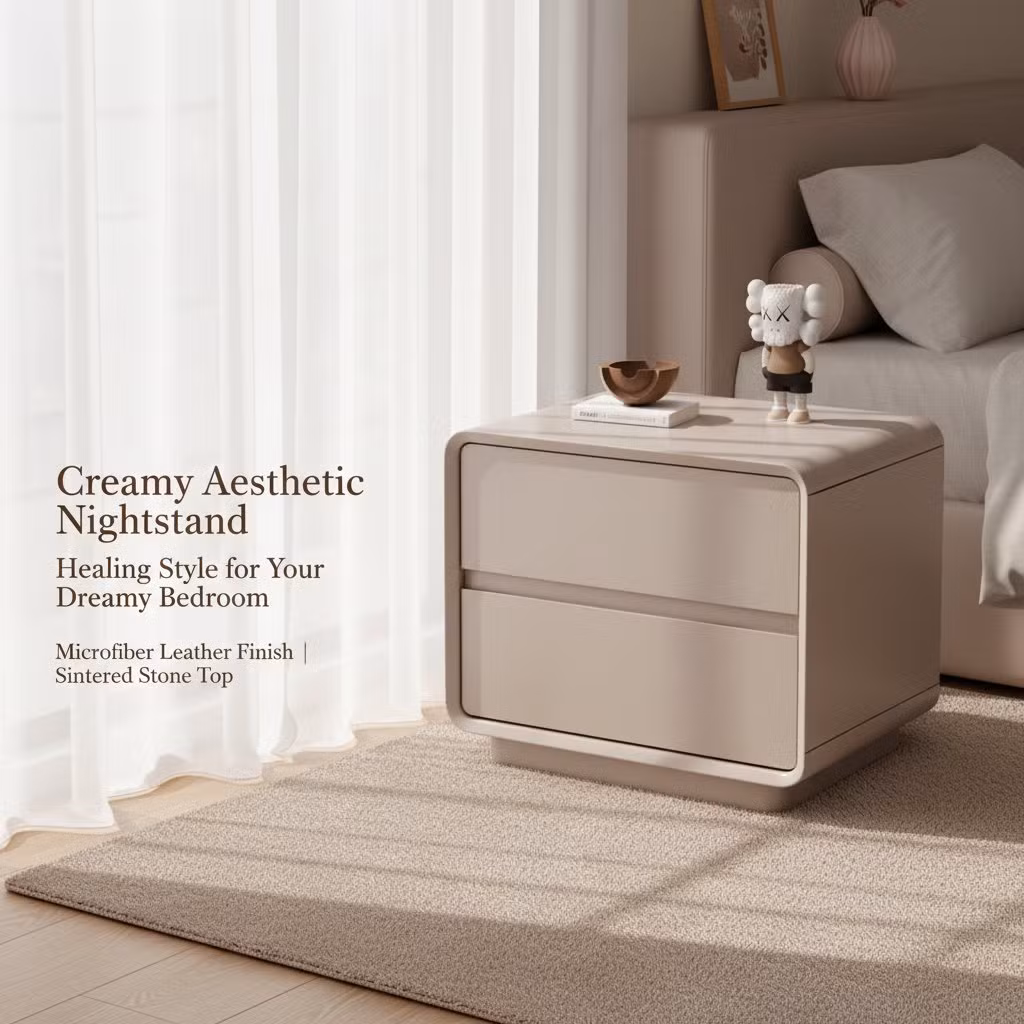 Indoor Wooden Bedside Table, Convenient Bedroom Organizer Furniture Nightstand Bedside Table