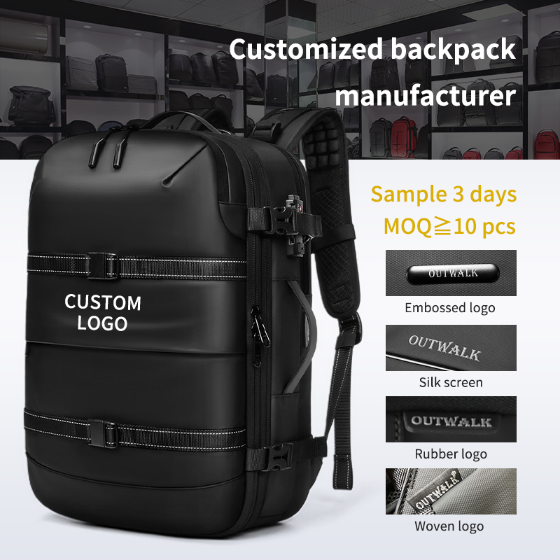Hot Sell Expandable Anti-Theft Dry Wet Separation Laptop Travel One-Click Compression Backpack