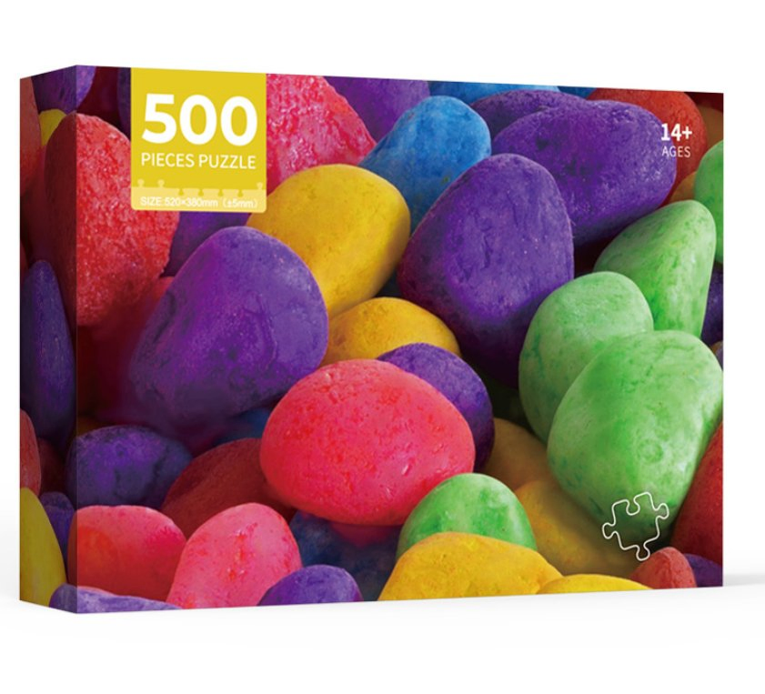 Custom 500 Pieces Paper Puzzle Paperboard Puzzles Children Toy Puzzle Game Wholesale