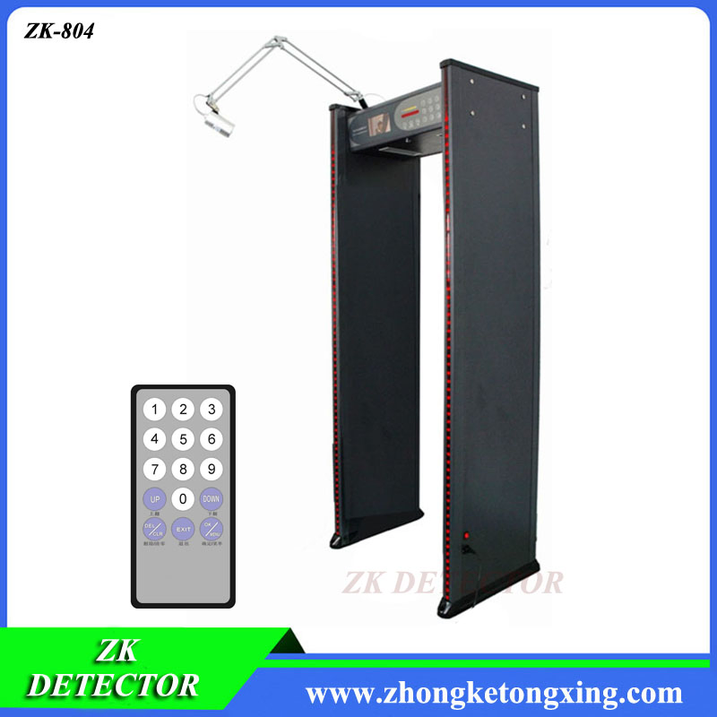Modern Walk Through Archway Metal Detector Door with Camera