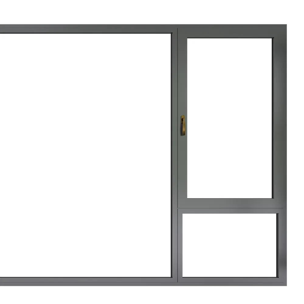 Heavy-Duty Aluminum Casement Window for Commercial Storefront