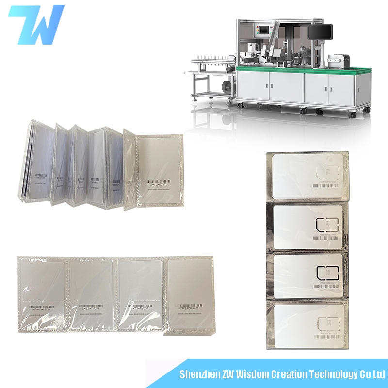 Heat Sealing PVC Plastic SIM Card Wrapping Packaging Machine