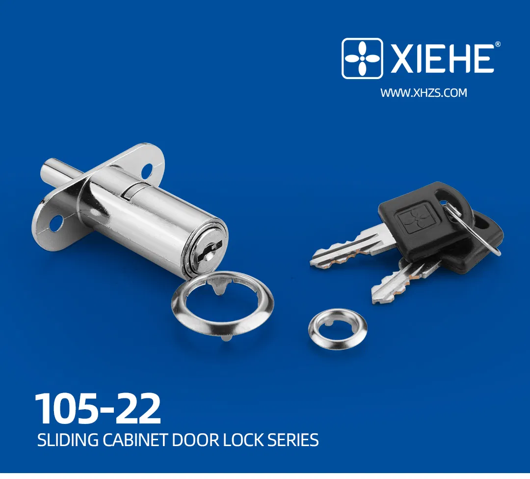 105-22 High Quality Zinc Alloy Sliding Push Lock for Sliding Cabinet Door
