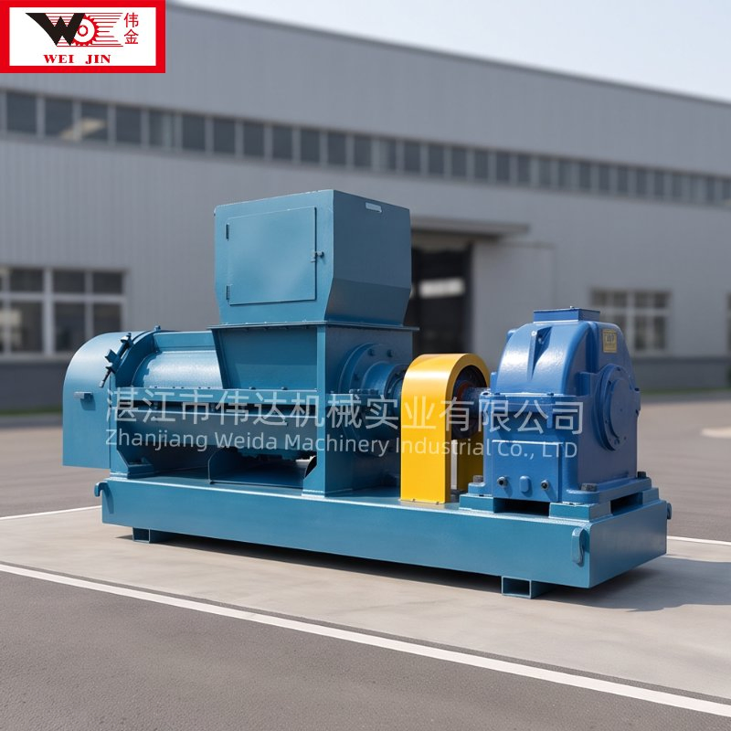Turnkey Single Spiral Rubber Cracker Washer System, Includes Main Machine, Motor & Control Panel for Quick Installation