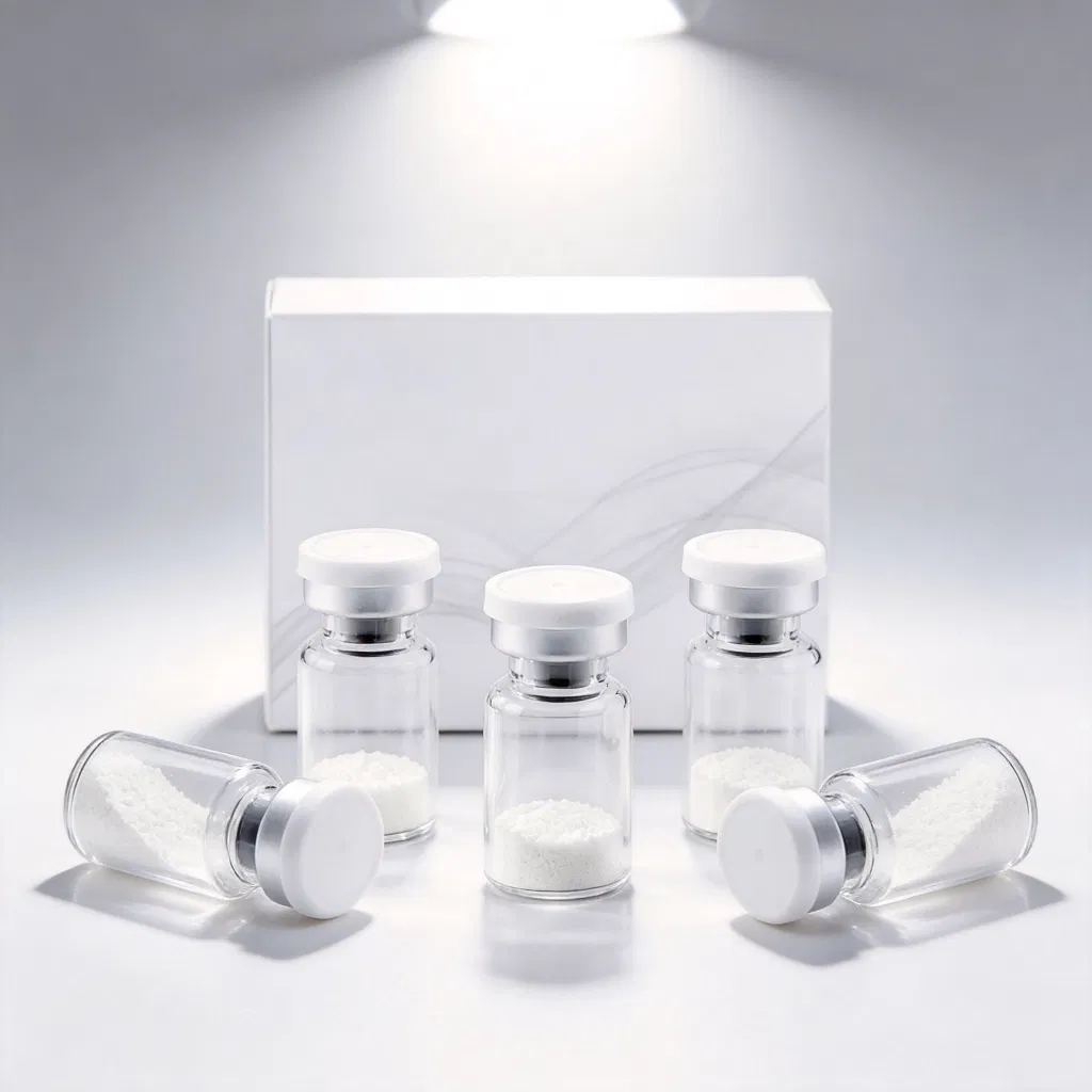 Ahk-Cu Copper Peptide Refined Cosmetic Peptide Powder Vials for Cosmetic Manufacturing