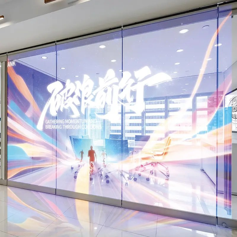 Indoor and Outdoor LED Film for Large Building Glass Transparent LED Display