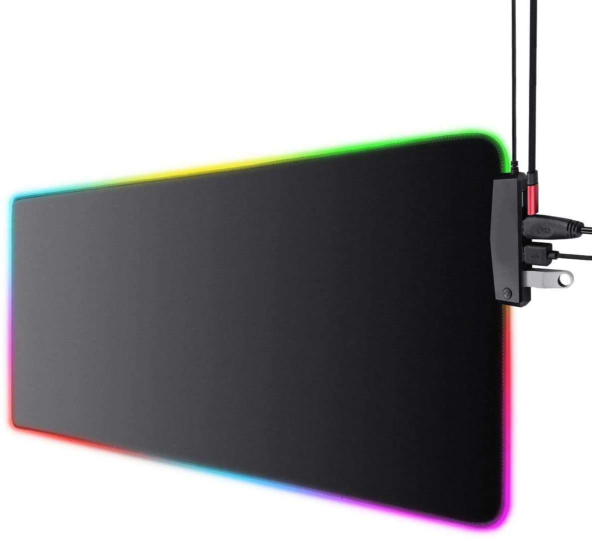 Christmas Promotion Custom Logo Printed Waterproof Computer Keyboard Mat RGB Gaming Mouse Pad with 4 USB