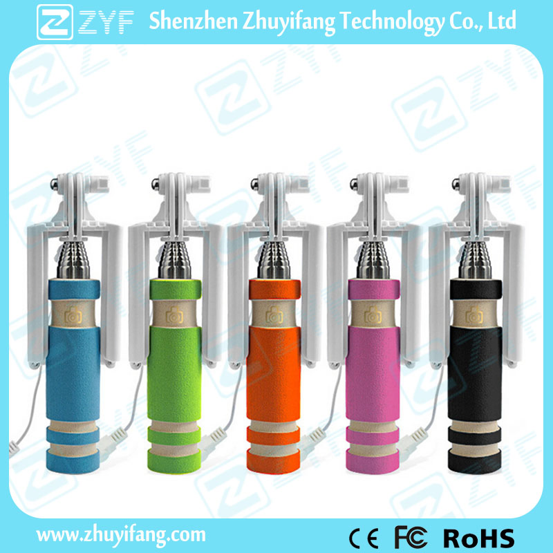 Ultra Compact Foldable Monopod Selfie Stick with Cable (ZYF2002)