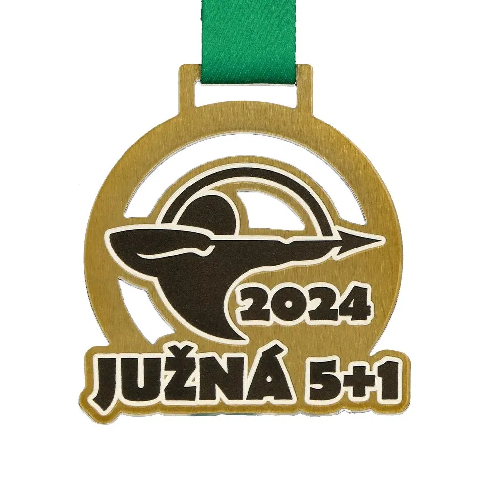 Custom Made Metal Medals Rhythmic Gymnastics Religious Medals Catholic Saint Benedict Gold Shooting Archery Medal