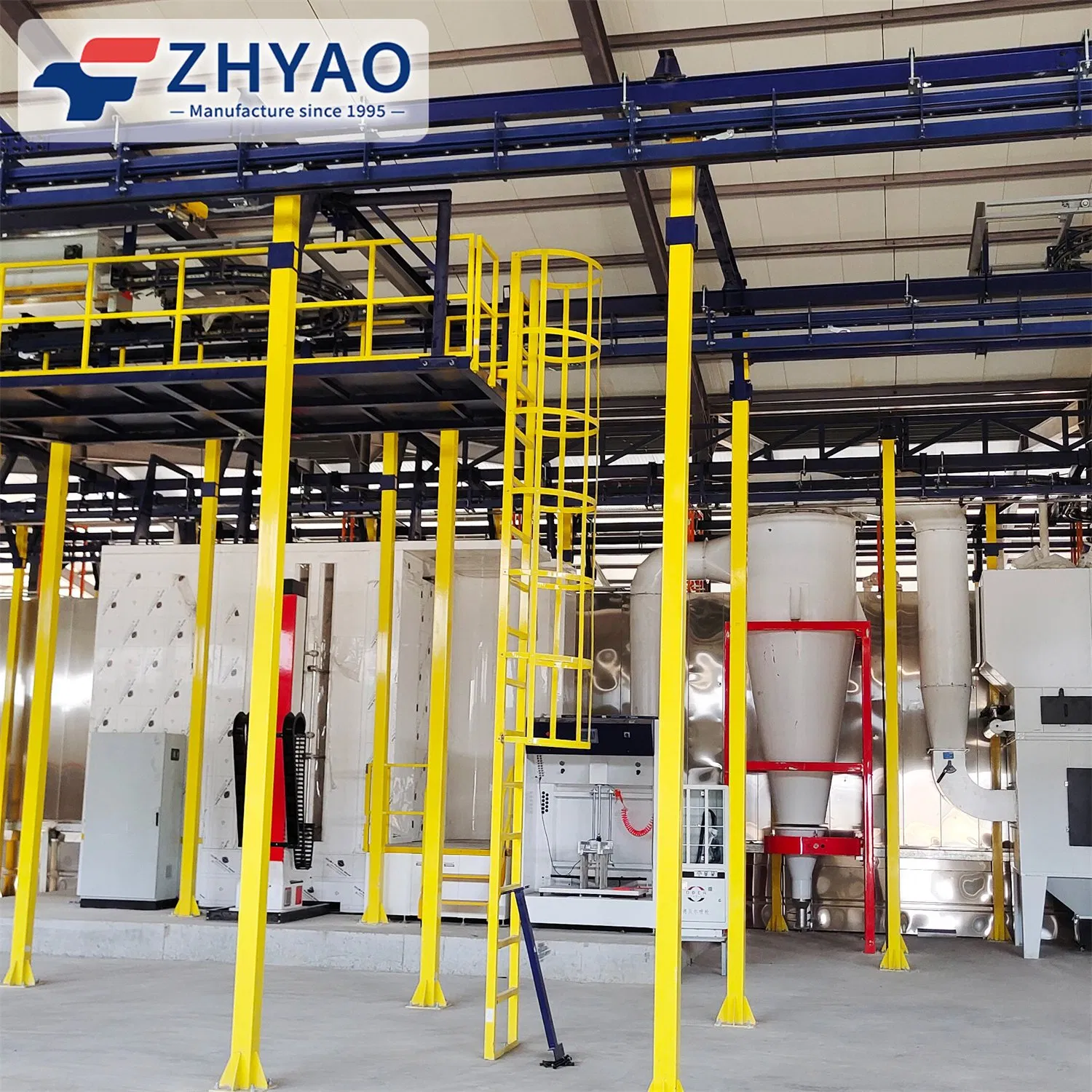 Stable and Flexible Automatic Powder Painting Booth with Heavy Duty Conveyor Chain