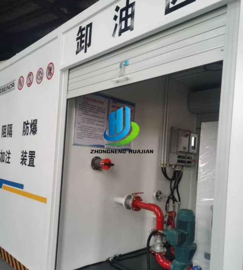 Container Single Wall Tank Portable Skid-Mounted Mobile Diesel Fuel Station with Pump