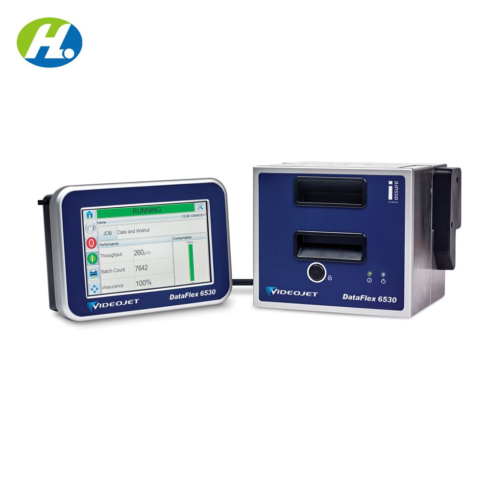 Videojet Dataflex 6530 53mm Tto Thermal Printing Machine Transfer Over Printer for Flexible Film Foils Labels Plastic Bags