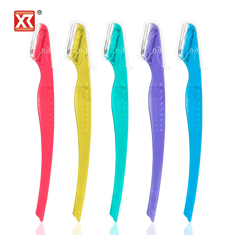 High Quality Stainless Steel Slanted Tip Eyebrow Trimmer Facial Razor & Skin Care Tool for Women & Men