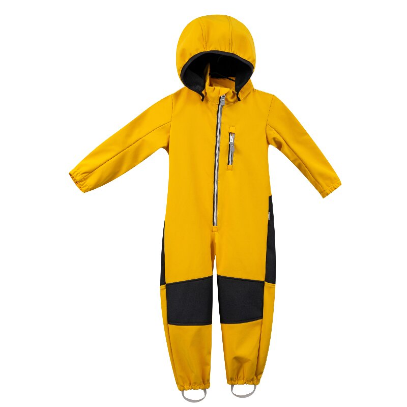 Lovely Children's Windproof Waterproof Combined Winter Warm Wear-Resistant Cotton-Padded Ski Suit One Piece Snow Suit