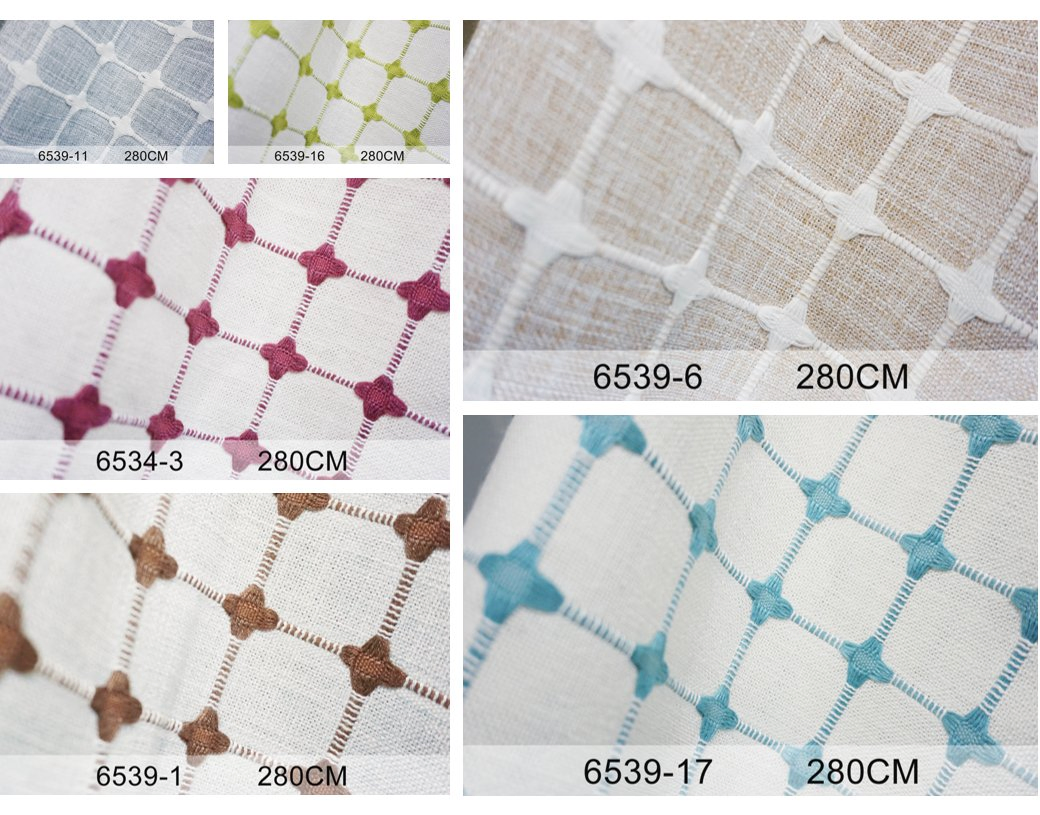 Stylish Poly/Cotton Cross Plaid Tablecloth Fabric in Multiple Colors