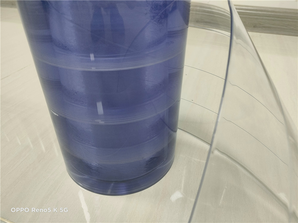 Nylon Reinforced PVC Strip Curtain Nylon Thread Flexible PVC Clear Plastic Curtain