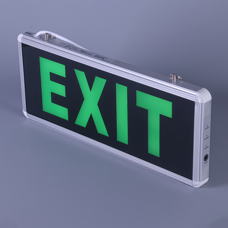 Single/Double Side 3W Acrylic LED Lighting Circuitry Indoor Emergency Exit Sign Panel Ni-CD Battery Wall Mount Fire Emergency Light