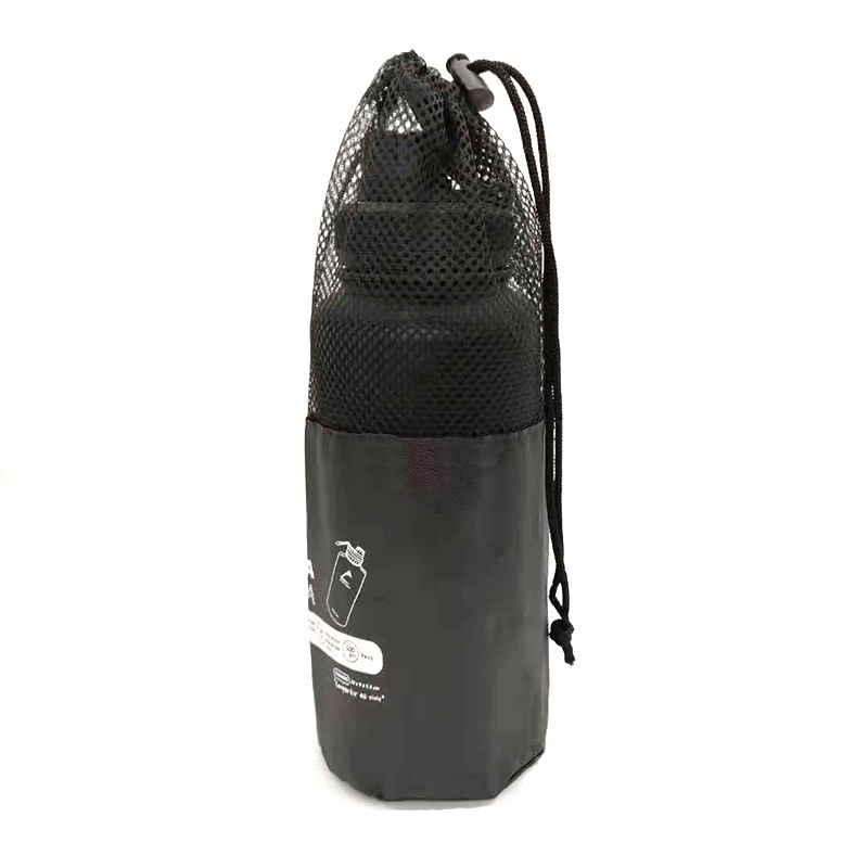 Customized Logo Size 210d Polyester Drawstring Pouch Bag for Travel and Sports Towel