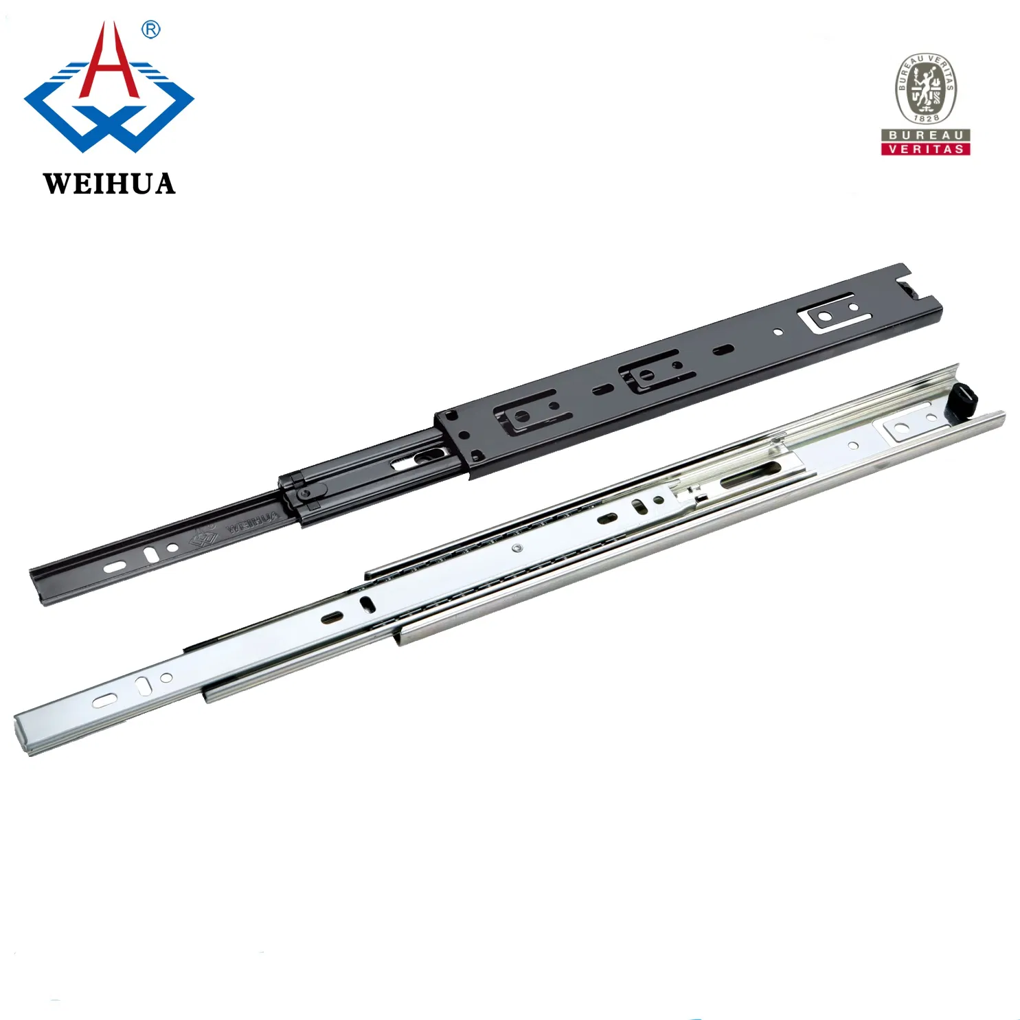 China Wholesale 37mm Width Ball Bearing Full Extension Drawer Slides for Furniture Cabinet