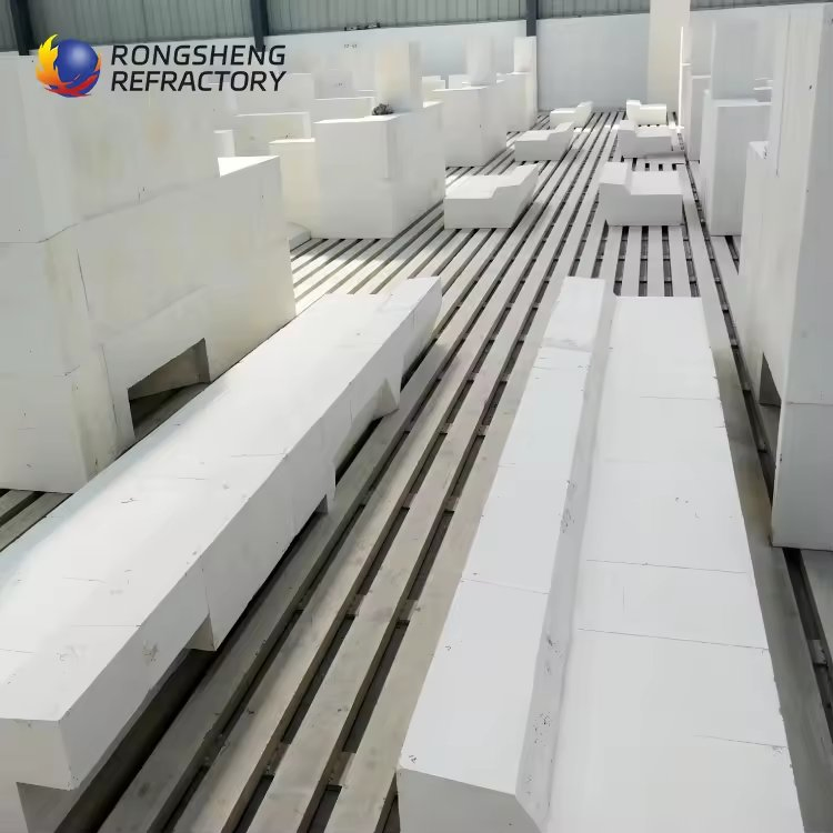 High Temperature Zirconia Corundum Brick Kiln Lining Azs Bricks Refractory Material for Smelter Furnace