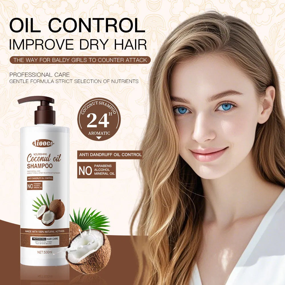 Moisturizing Soothing Frizz-Smooth Hair Coconut Oil Shampoo