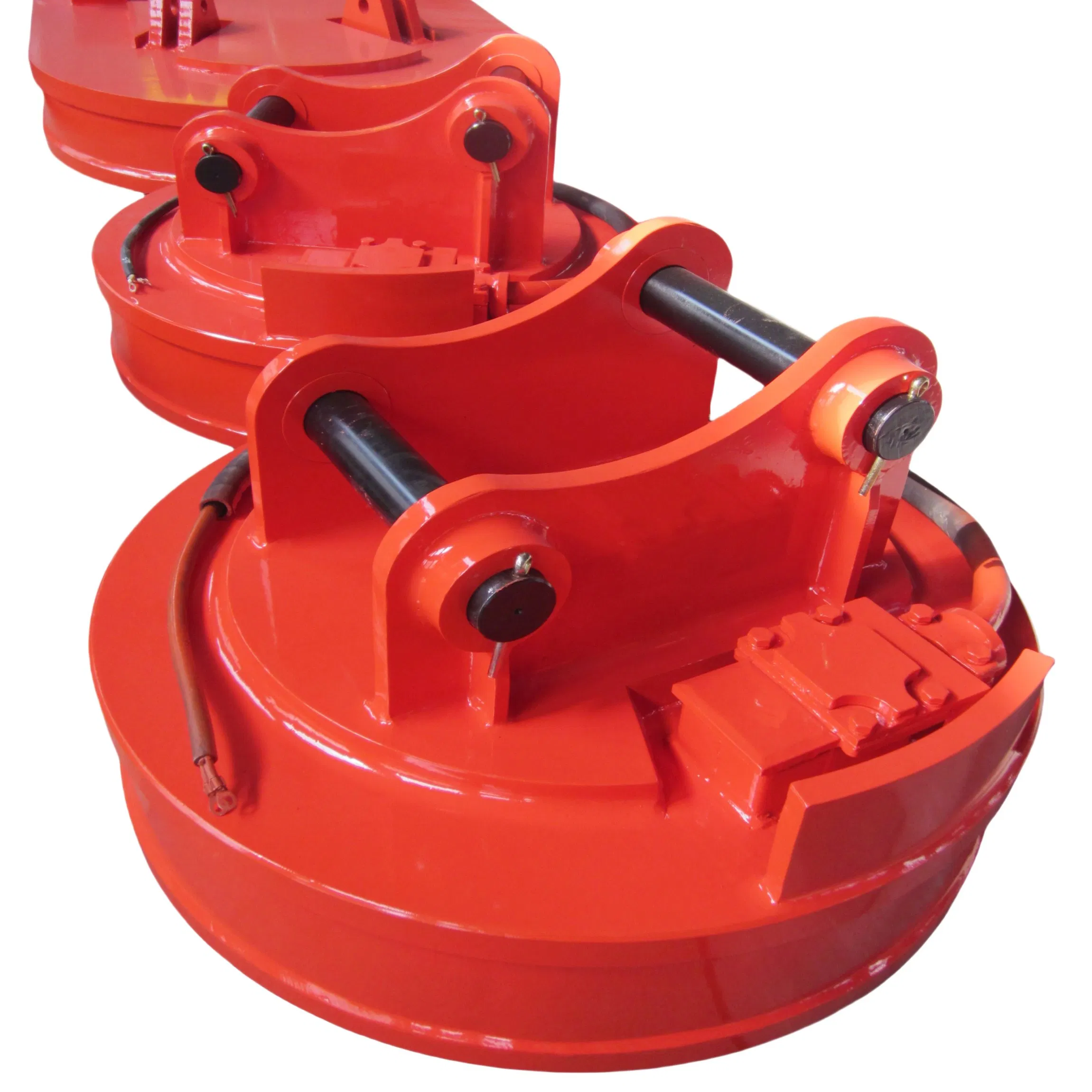 High Lifting Efficiency Metal Scrap Steel Handling Circular Magnet Chuck for Excavator