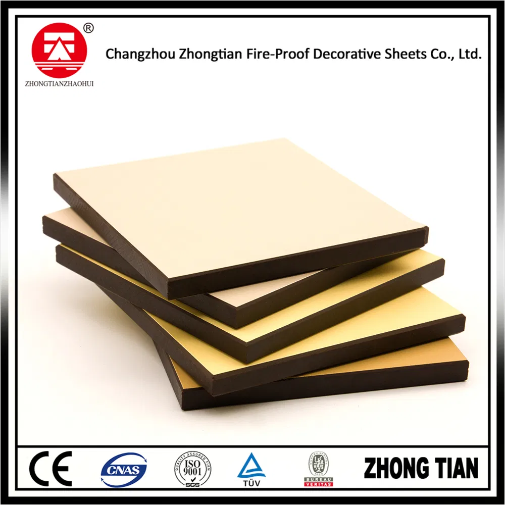 Fireproof Waterproof Melamine Resin Laminated Board Phenolic Laminate HPL
