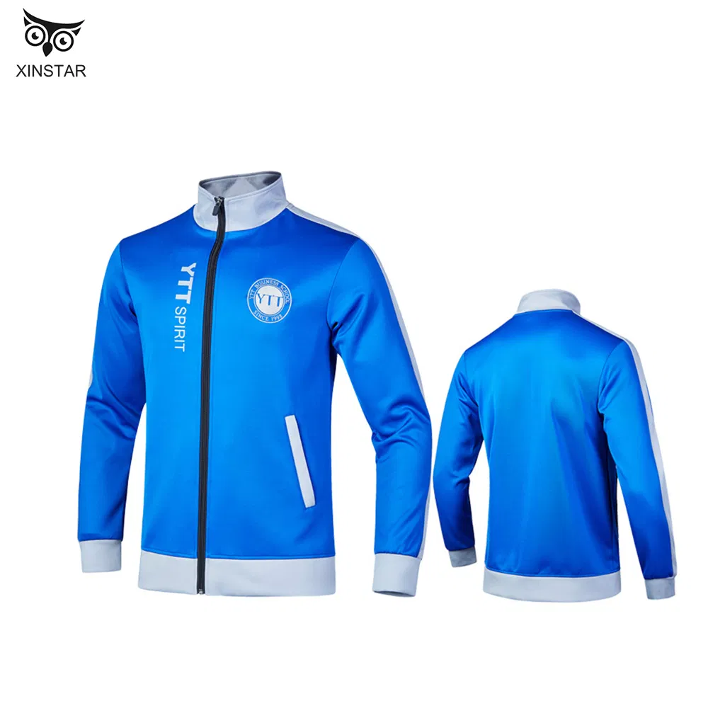 Spring and Autumn Leisure Workwear School Uniform Coat Customized Long Sleeve Sportswear Customized