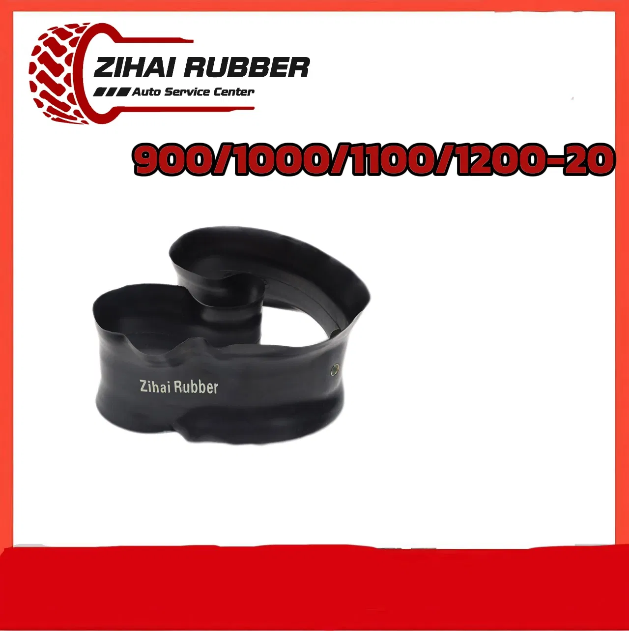 900/1000/1100/1200-20 Rubber Rim Tire TBR Truck Bus Butyl Natural Inner Tube Belt Flap