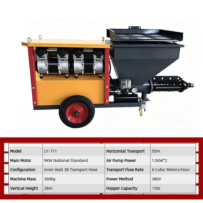 Factory Price: Cement Mortar Spraying Machine, Plastering Powder Wall, Concrete Mortar Spraying Machine