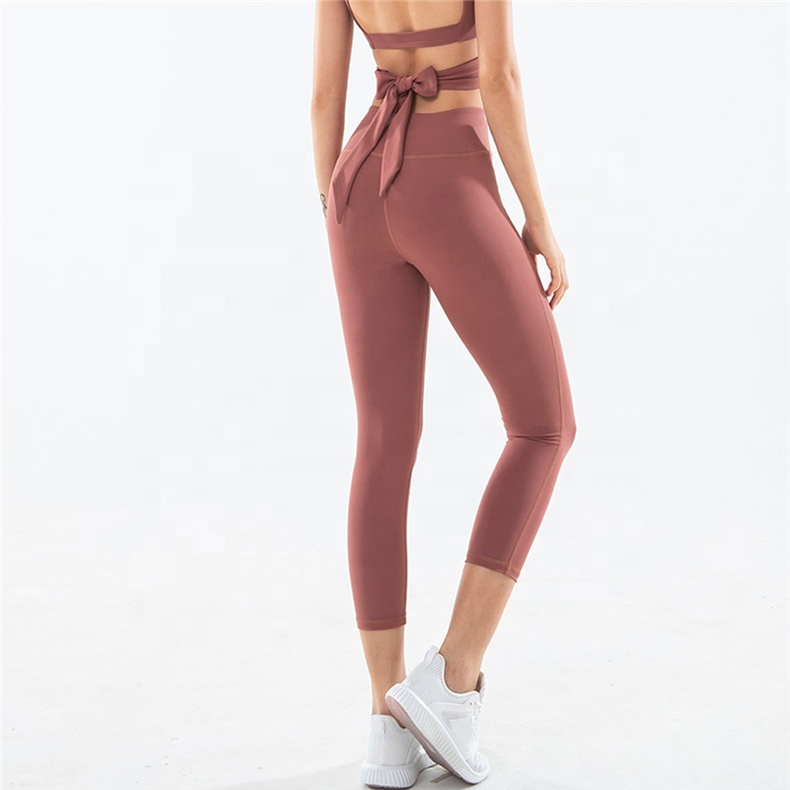 Wholesale Solid Breathable Training Pant Gym Shark Leggings Women Sport Wear Clothing Pants Manufacturer Ready for Ship