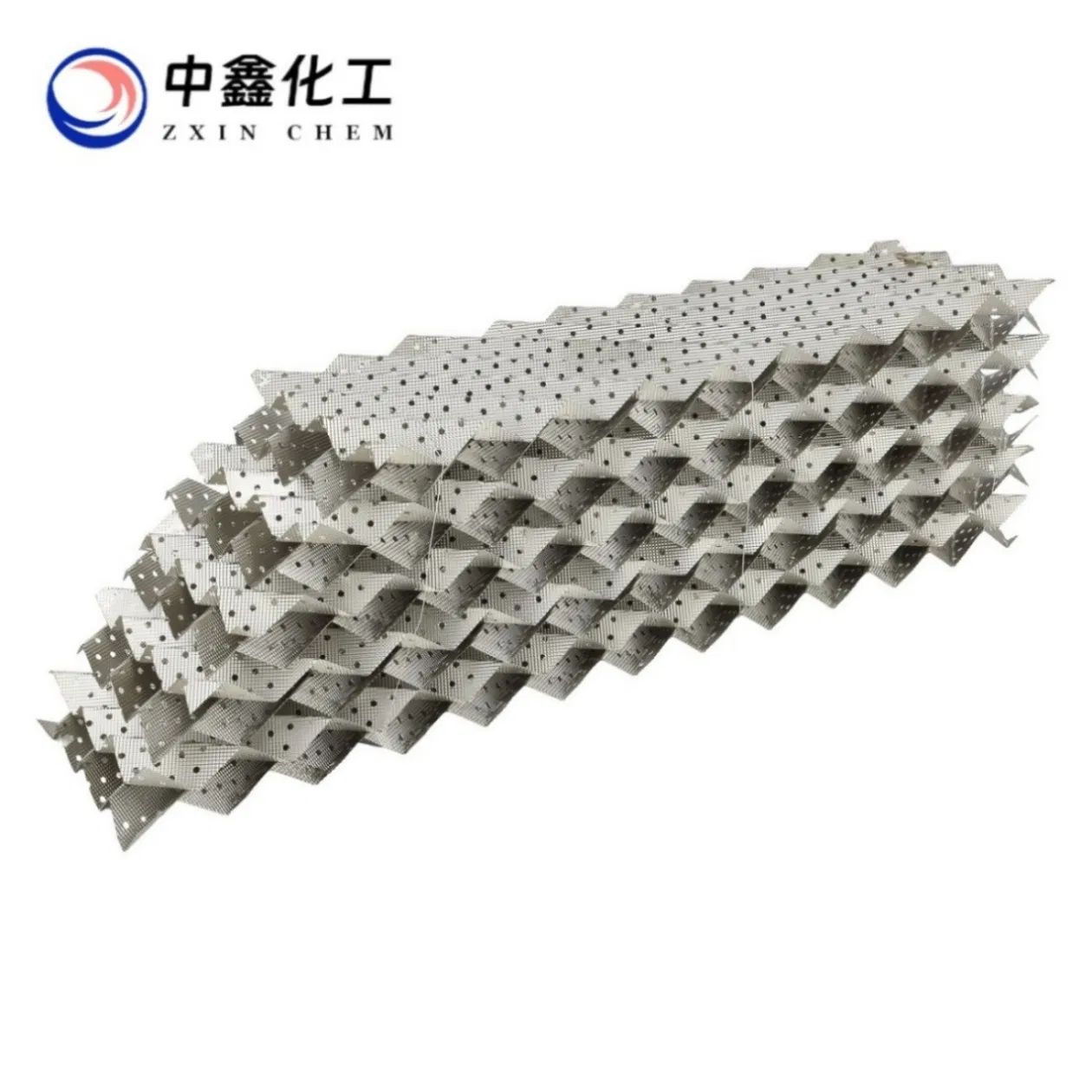 High Capacity Low Pressure Drop SS316 Structured Corrugated Plate Tower Packing