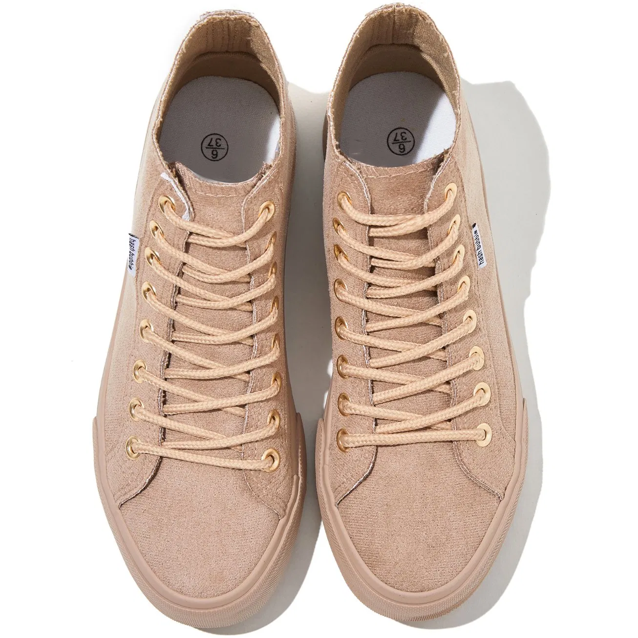Customized High Quality High Top Sport Canvas Sneakers for Ladies